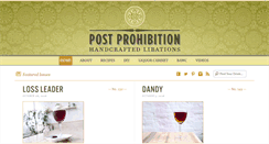 Desktop Screenshot of postprohibition.com